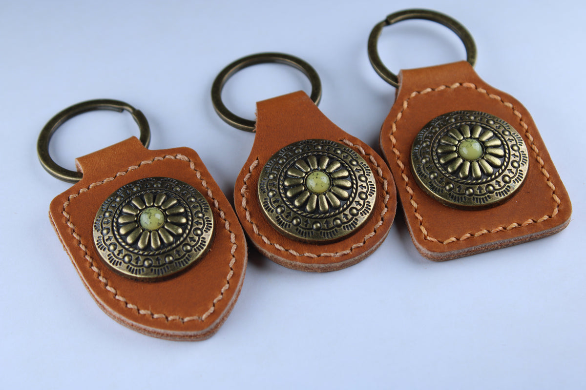 The Sunburst Concho Keychain