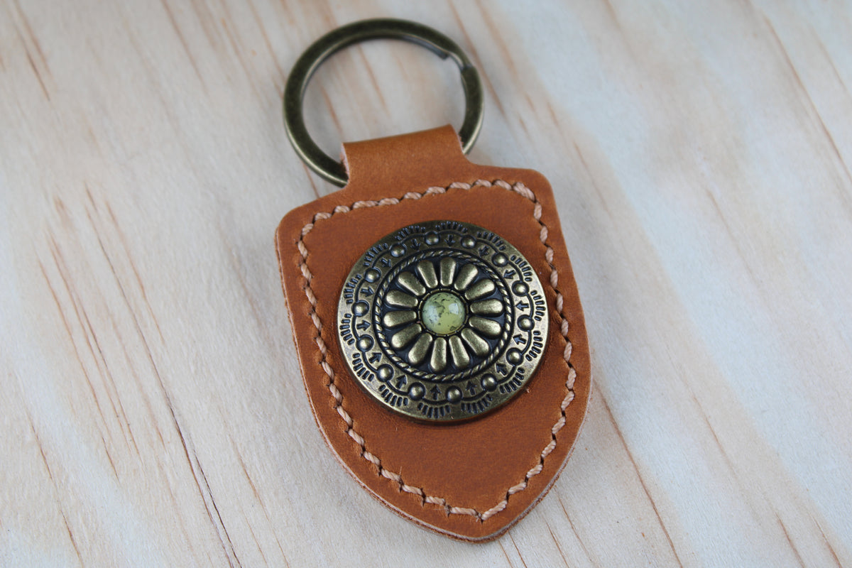 The Sunburst Concho Keychain