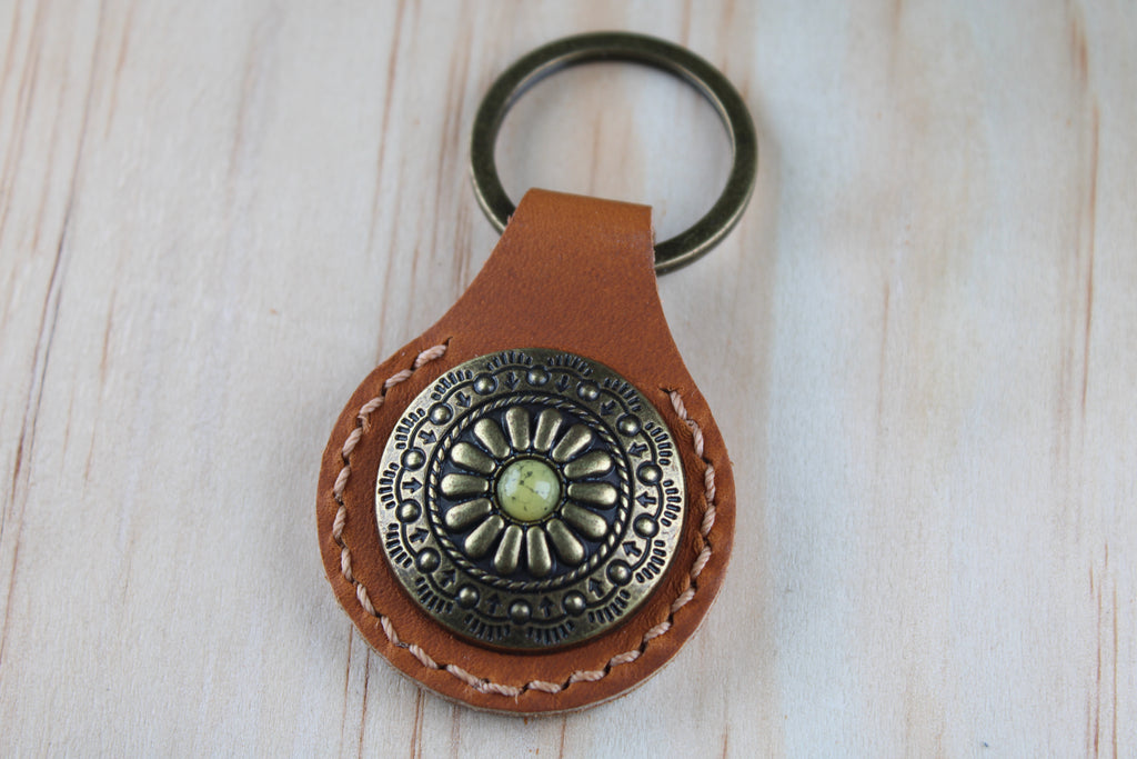 The Sunburst Concho Keychain
