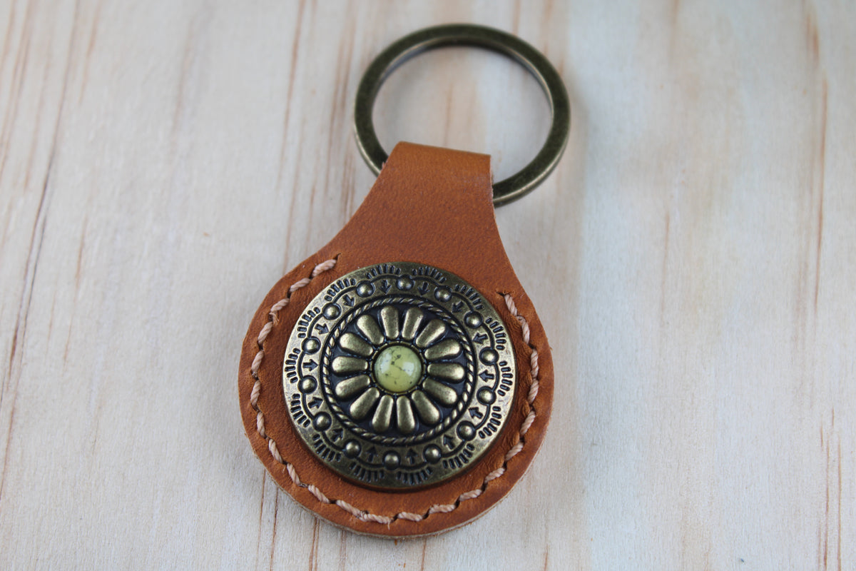 The Sunburst Concho Keychain