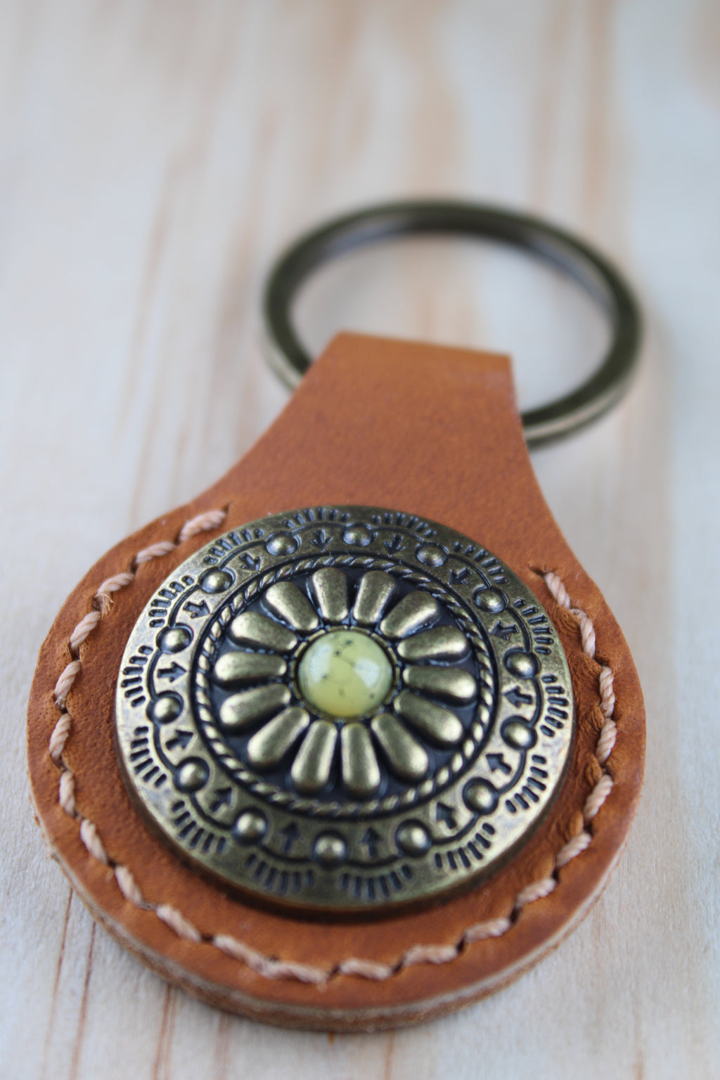 The Sunburst Concho Keychain