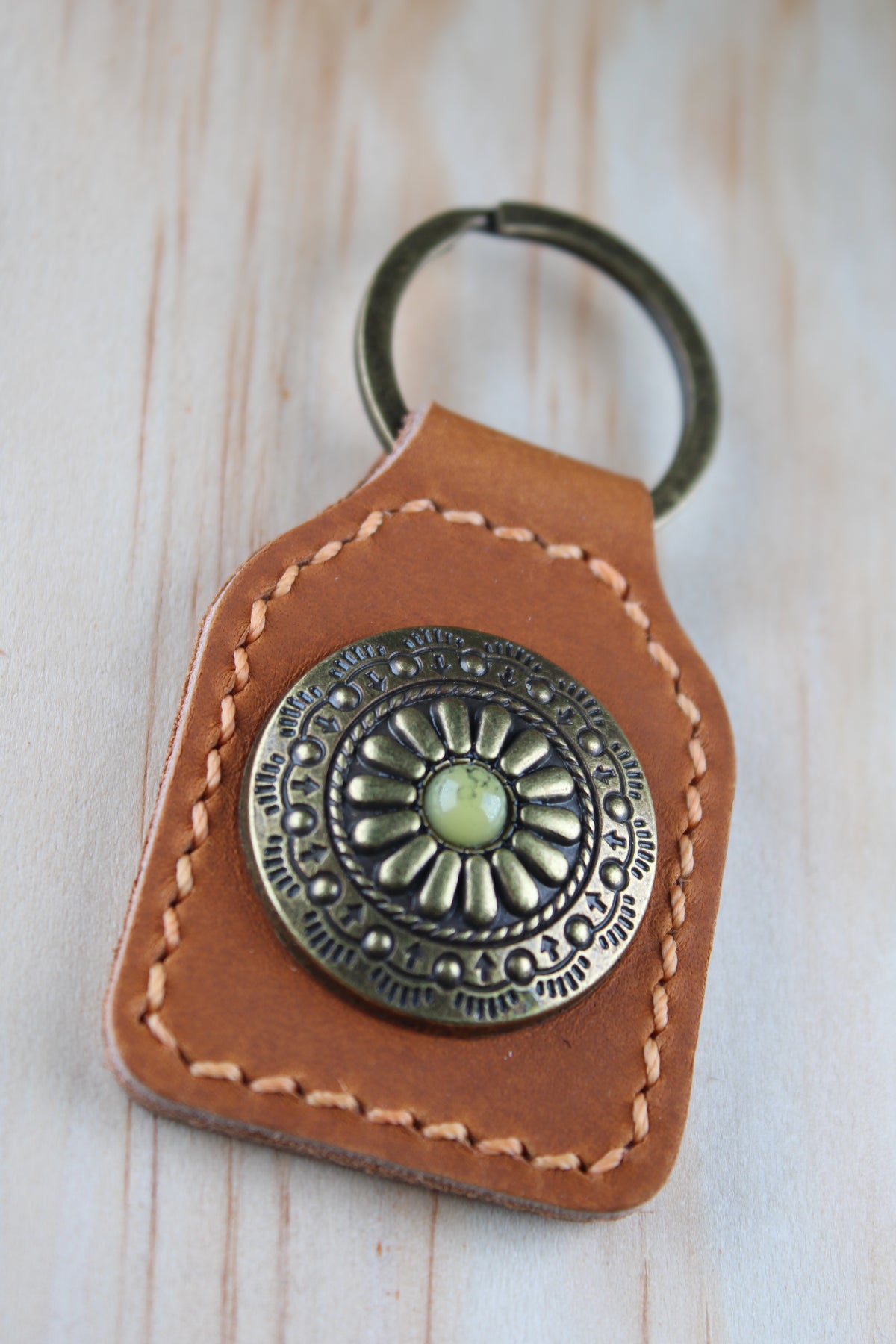 The Sunburst Concho Keychain