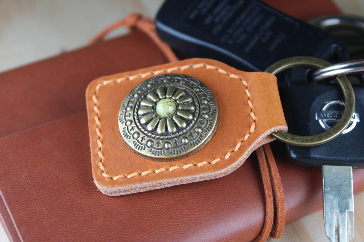The Sunburst Concho Keychain