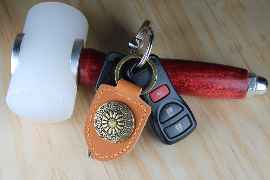 The Sunburst Concho Keychain