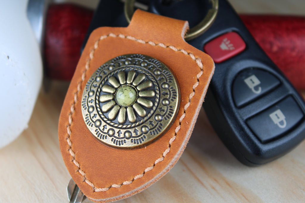 The Sunburst Concho Keychain