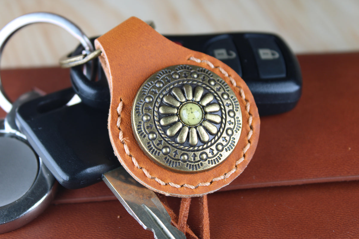 The Sunburst Concho Keychain