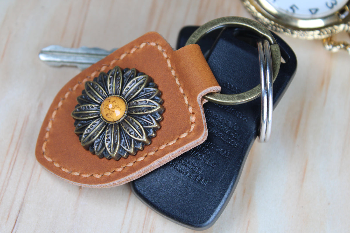 The Sunflower Concho Keychain