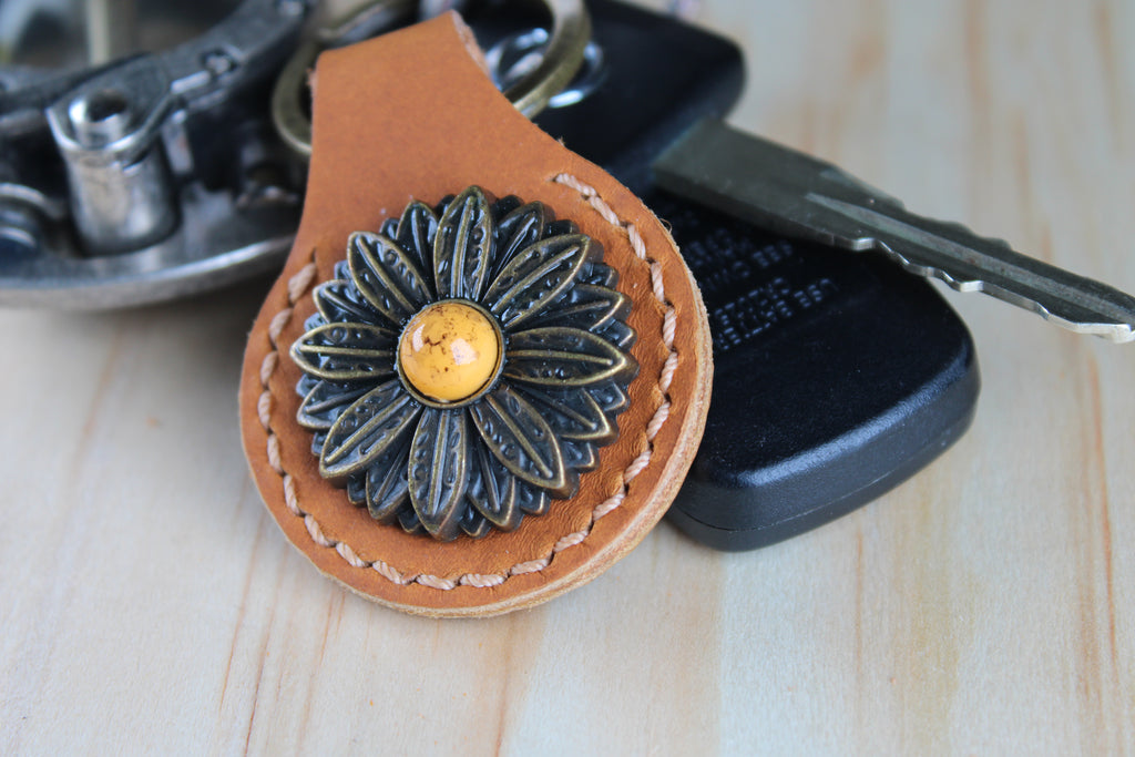 The Sunflower Concho Keychain
