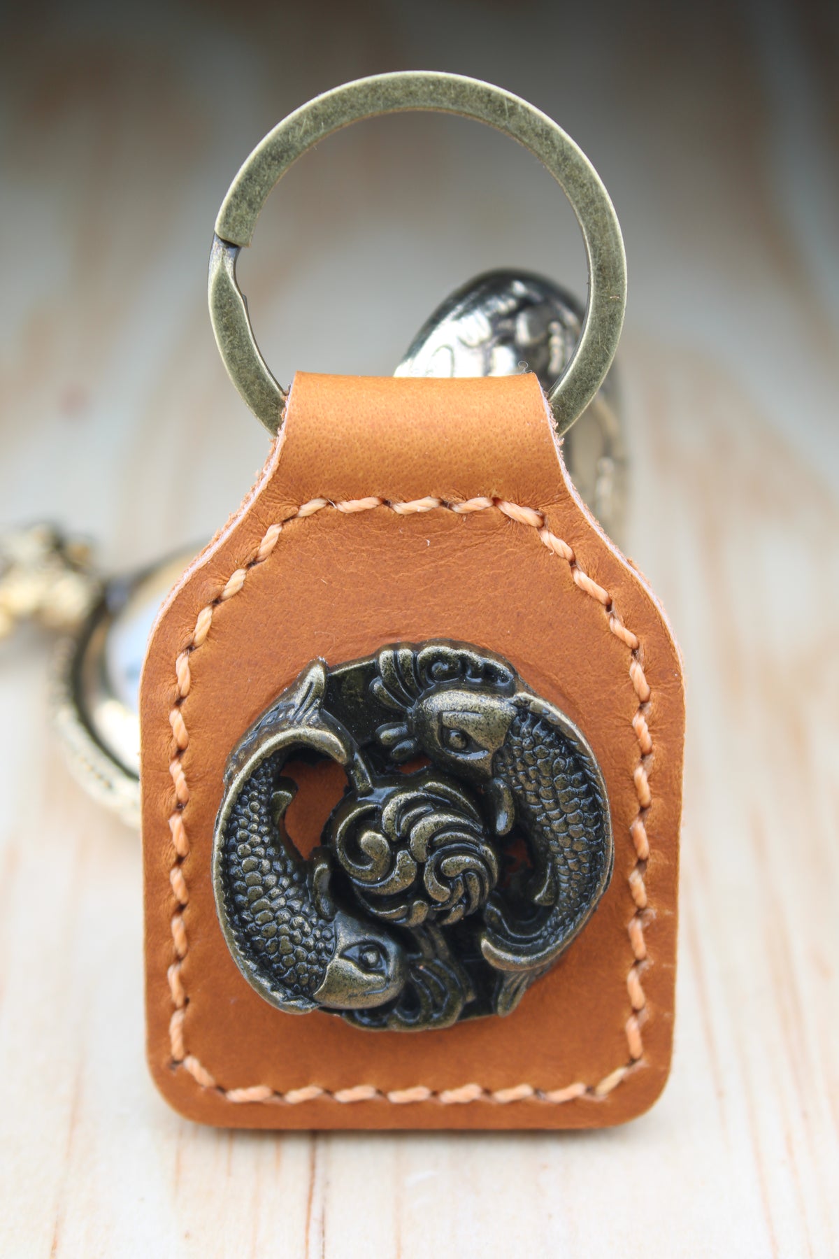 The Koi Fish Concho Keychain