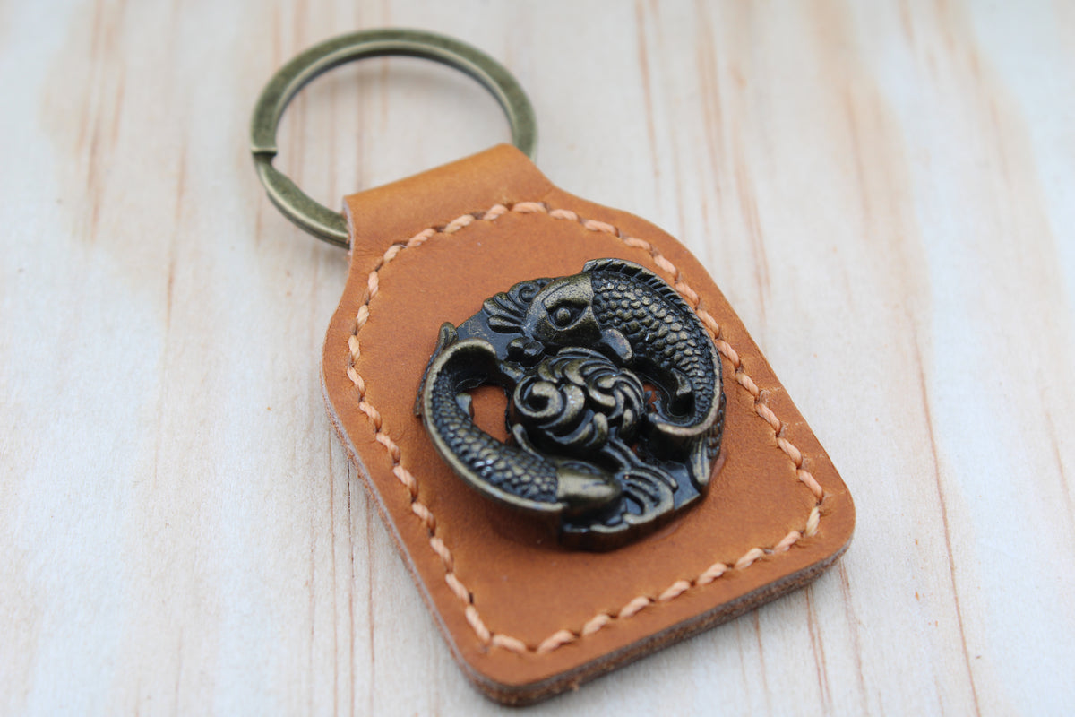 The Koi Fish Concho Keychain