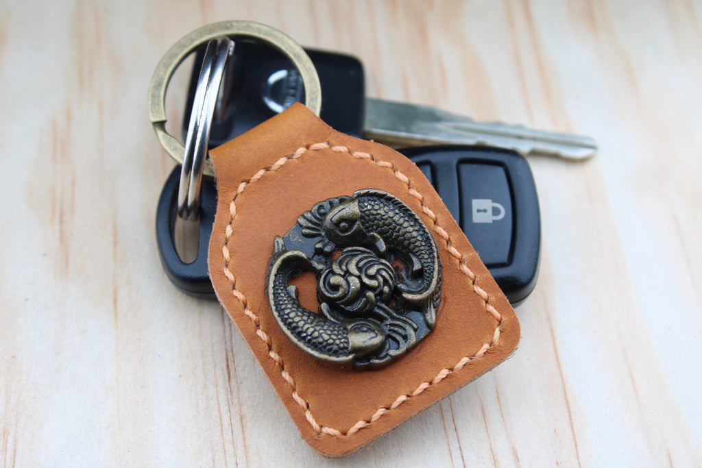 The Koi Fish Concho Keychain