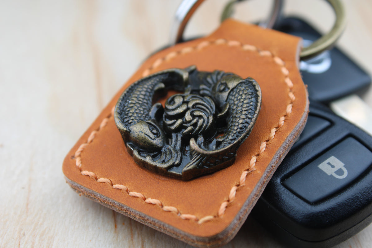 The Koi Fish Concho Keychain