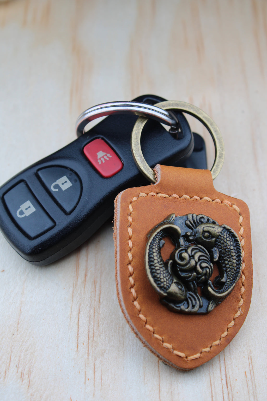 The Koi Fish Concho Keychain