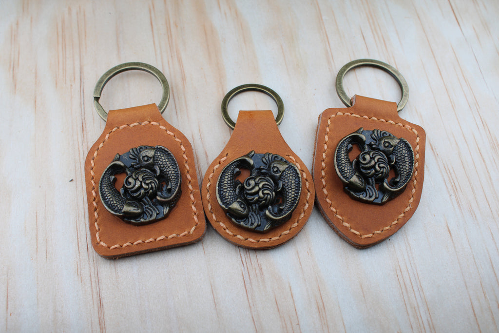 The Koi Fish Concho Keychain