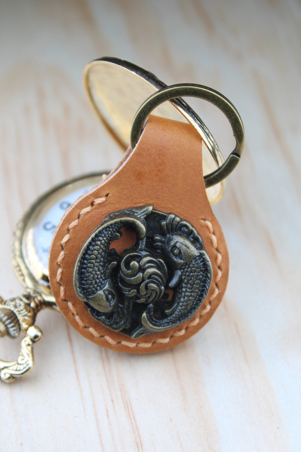 The Koi Fish Concho Keychain