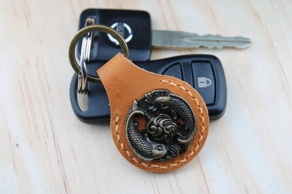 The Koi Fish Concho Keychain