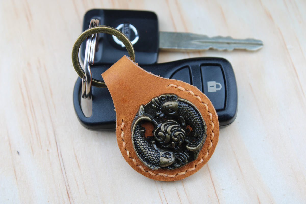 The Koi Fish Concho Keychain
