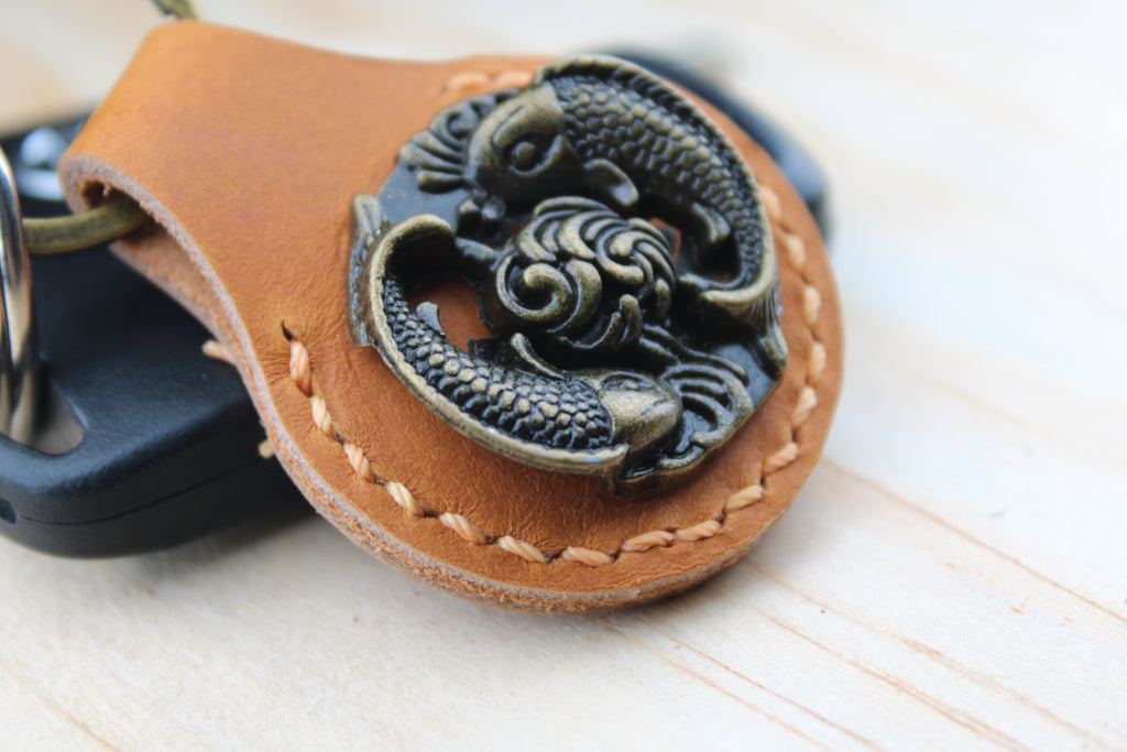 The Koi Fish Concho Keychain