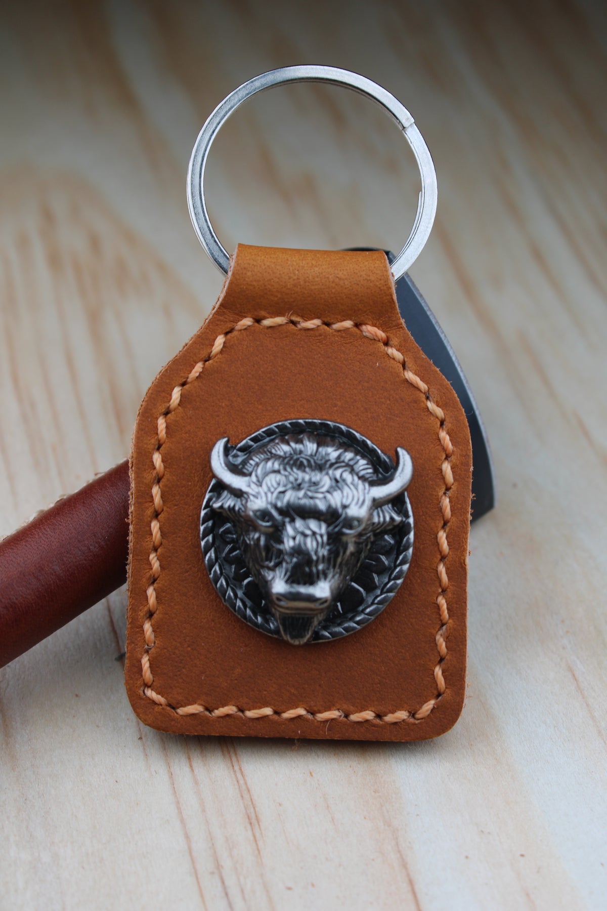 The Buffalo Concho Keychain