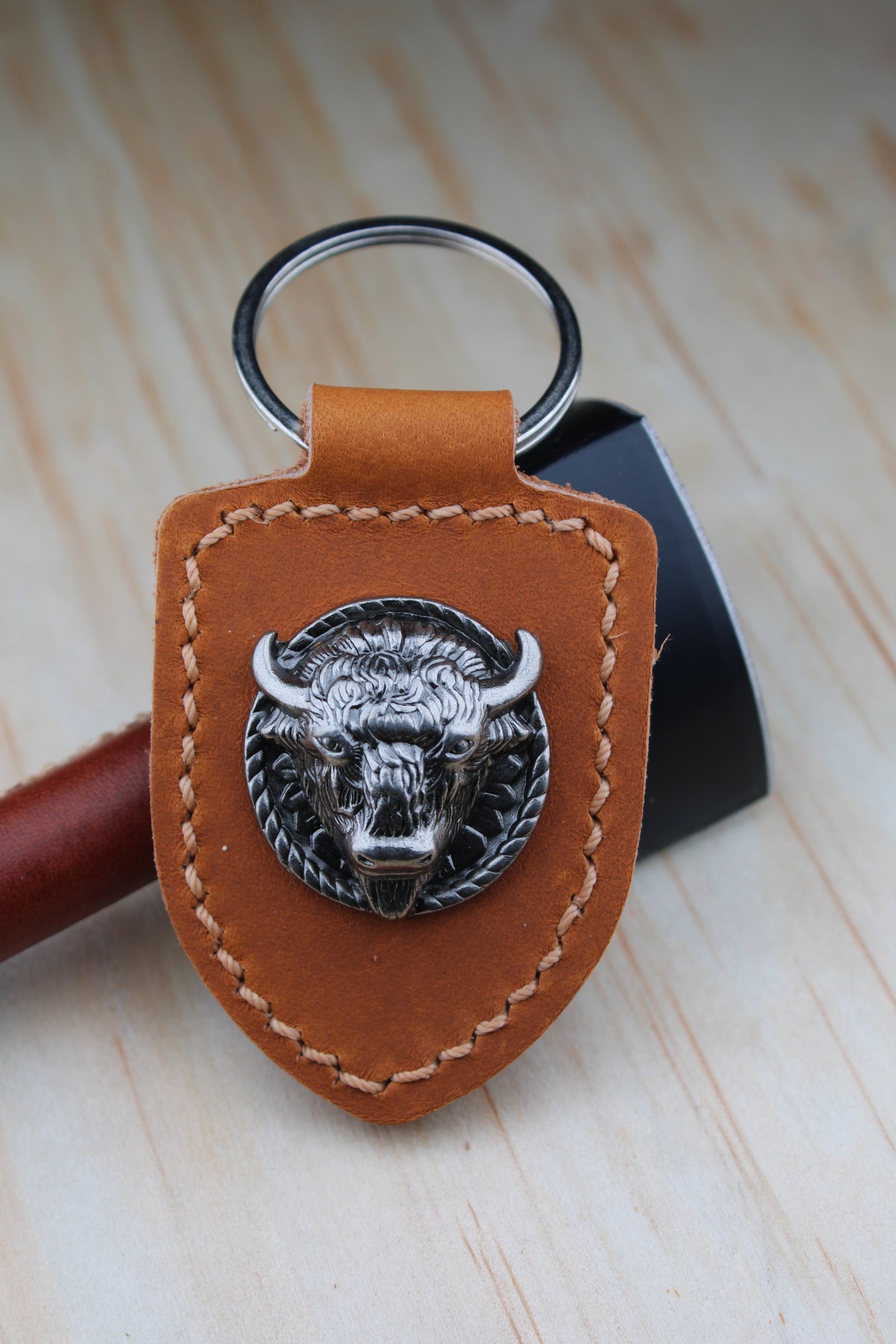 The Buffalo Concho Keychain