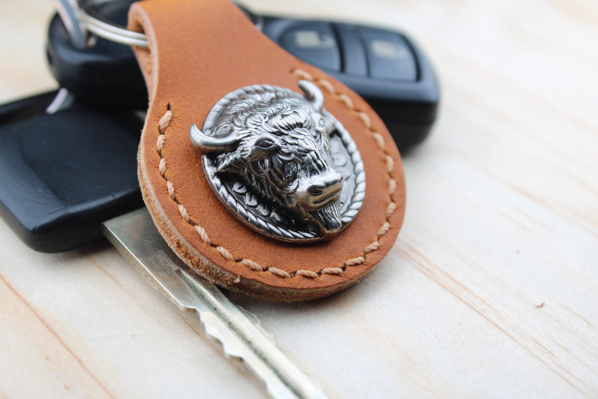 The Buffalo Concho Keychain