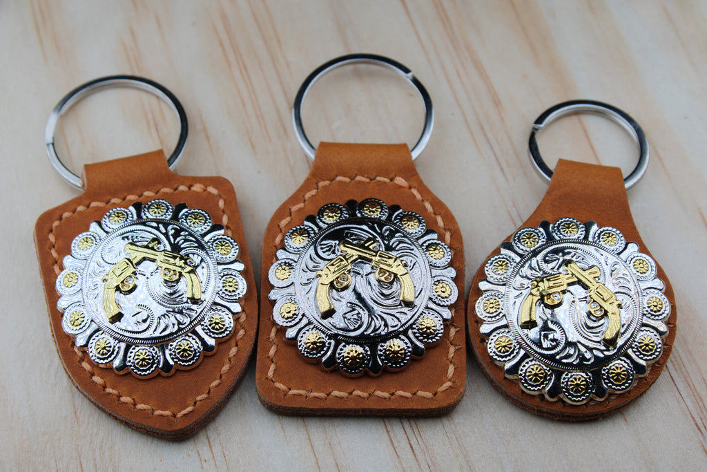 The Western Rodeo Scalloped Concho Keychain