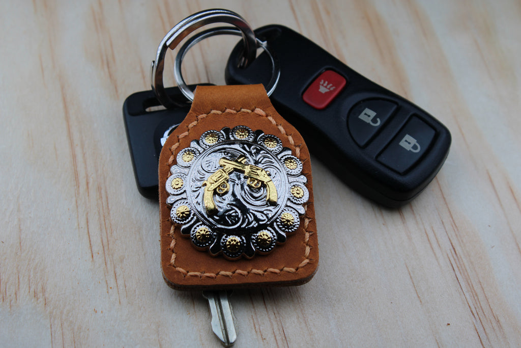The Western Rodeo Scalloped Concho Keychain