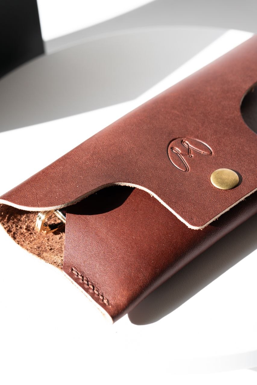 Handmade Foldable Leather Glasses Case