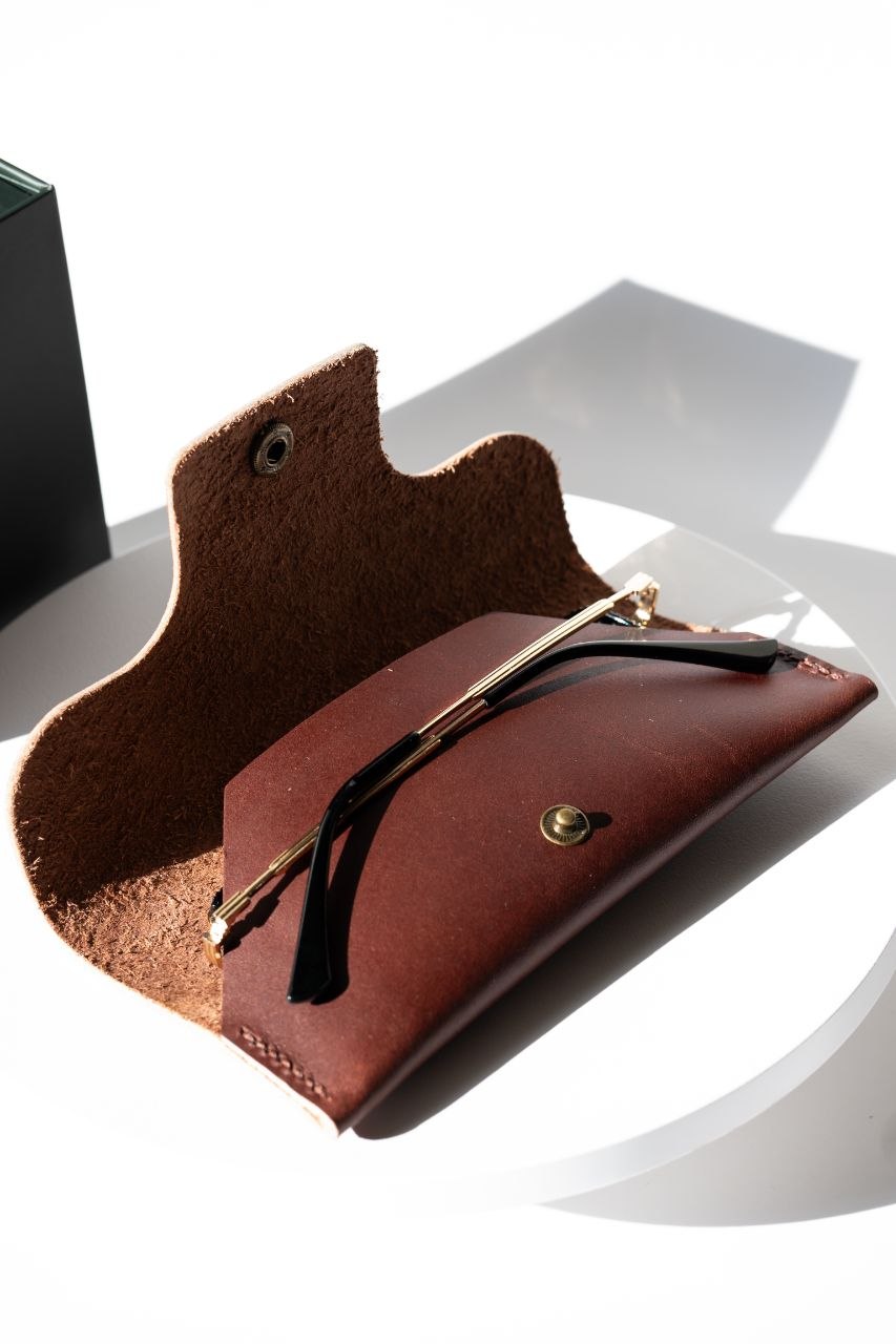 Handmade Foldable Leather Glasses Case