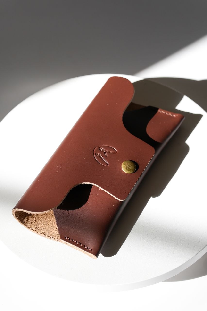Handmade Foldable Leather Glasses Case
