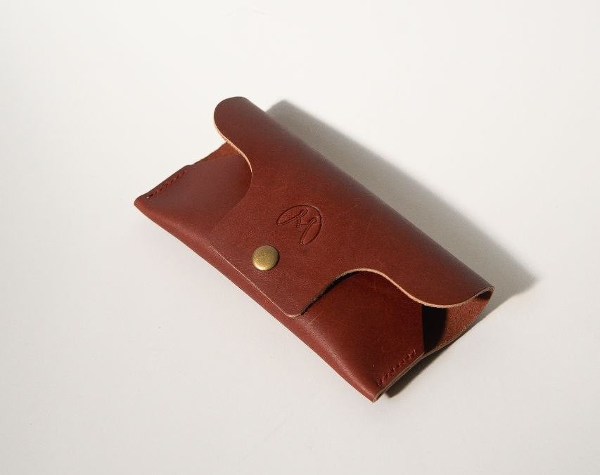 Handmade Foldable Leather Glasses Case